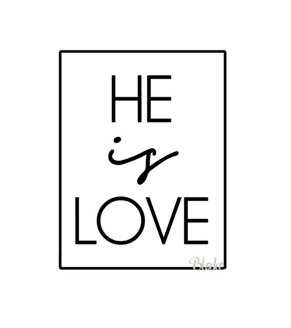 Download He is love svg png jpg cut file for Silhouette Cameo Christian faith tshirt svg files God is ...