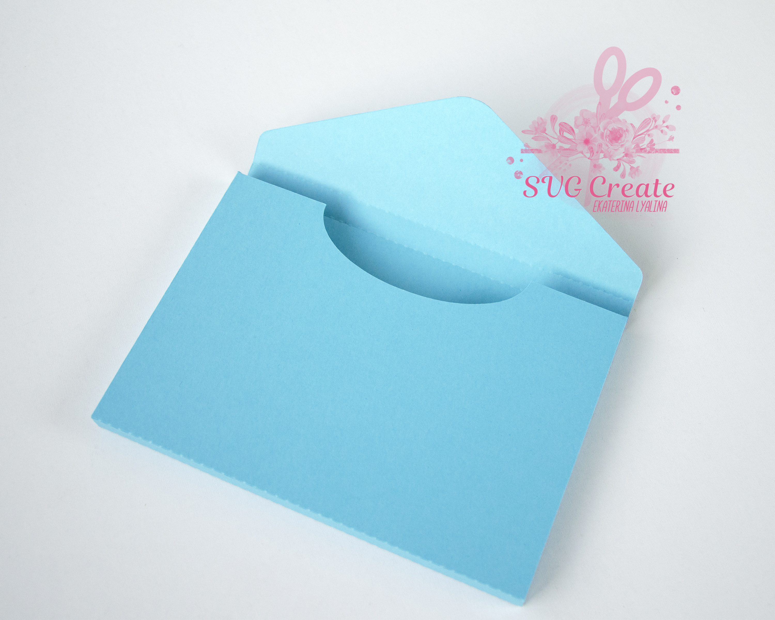 Envelope template box thick svg cut file paper cut photo