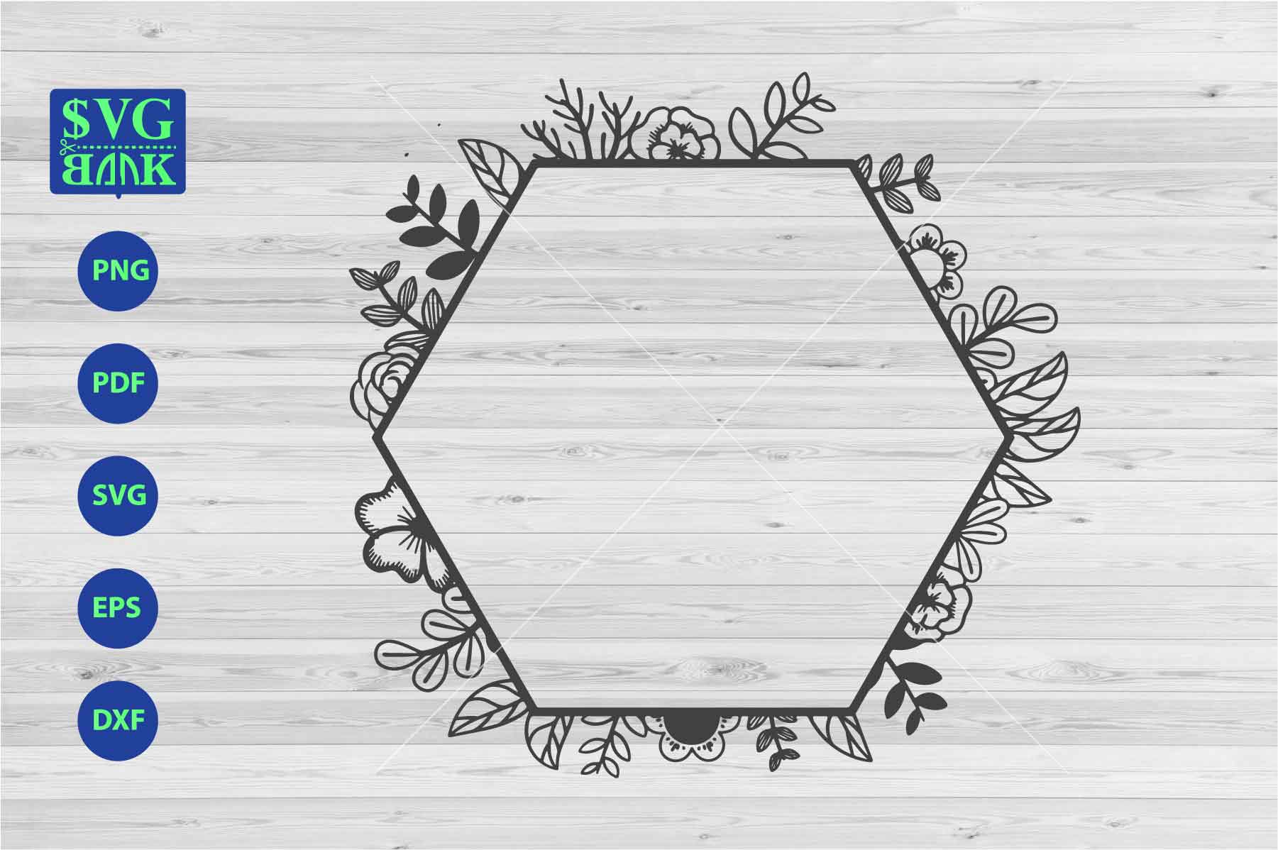 Free Free 312 Hexagon Flower Frame Svg SVG PNG EPS DXF File