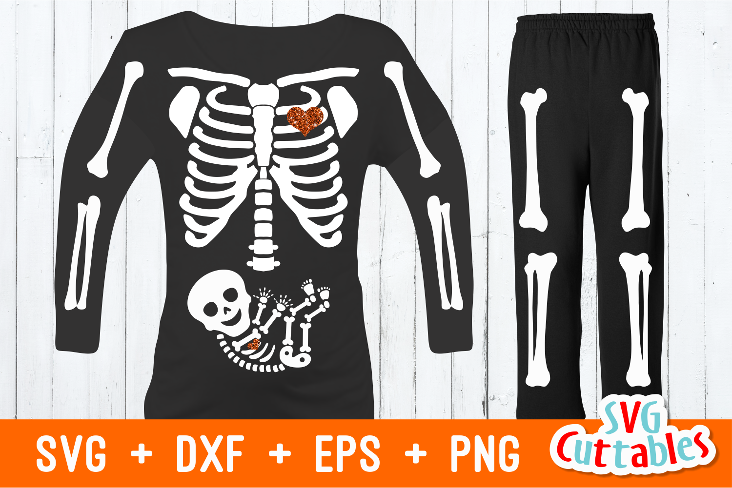 Pregnant Skeleton | SVG Cut File