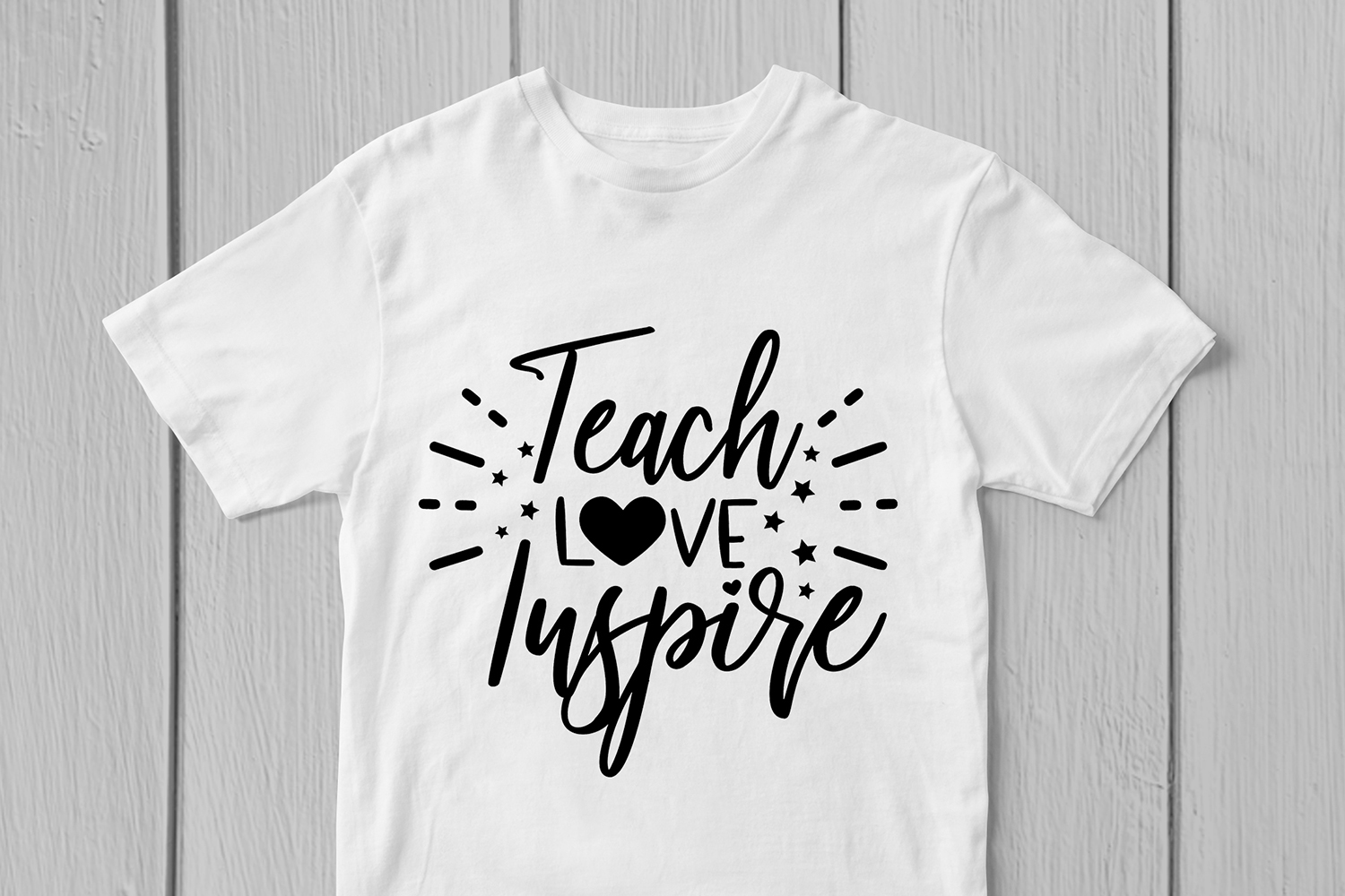 Download Teach Love Inspire - Teacher SVG EPS DXF PNG Cutting Files