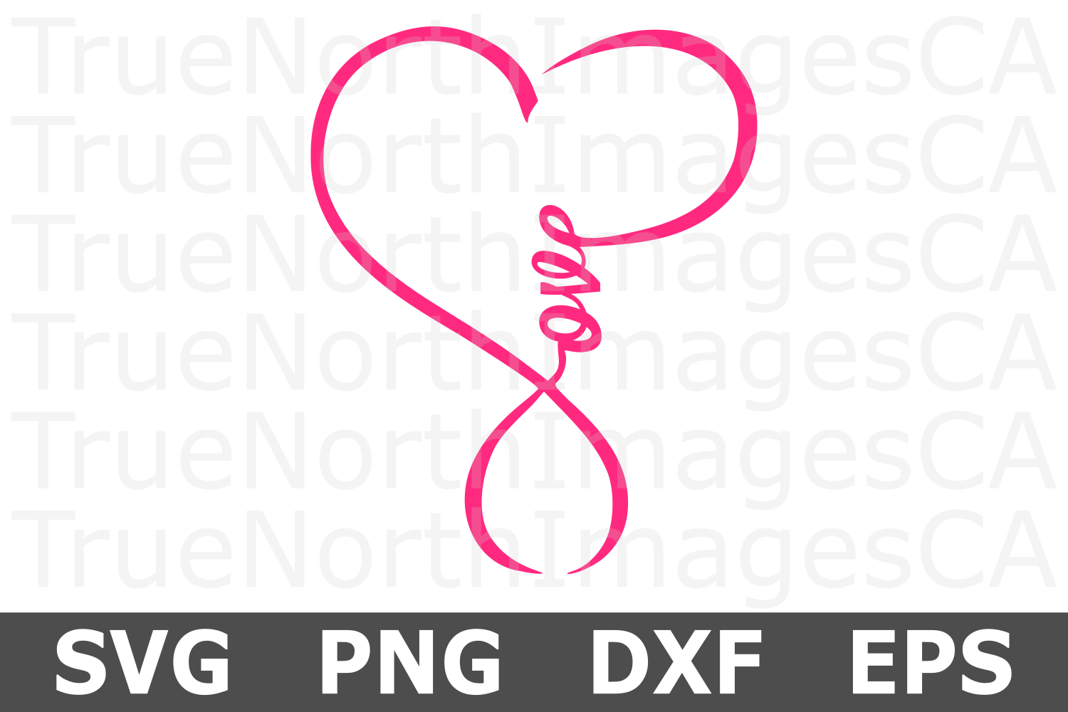 Download Love Infinity Heart - A Valentine SVG Cut File