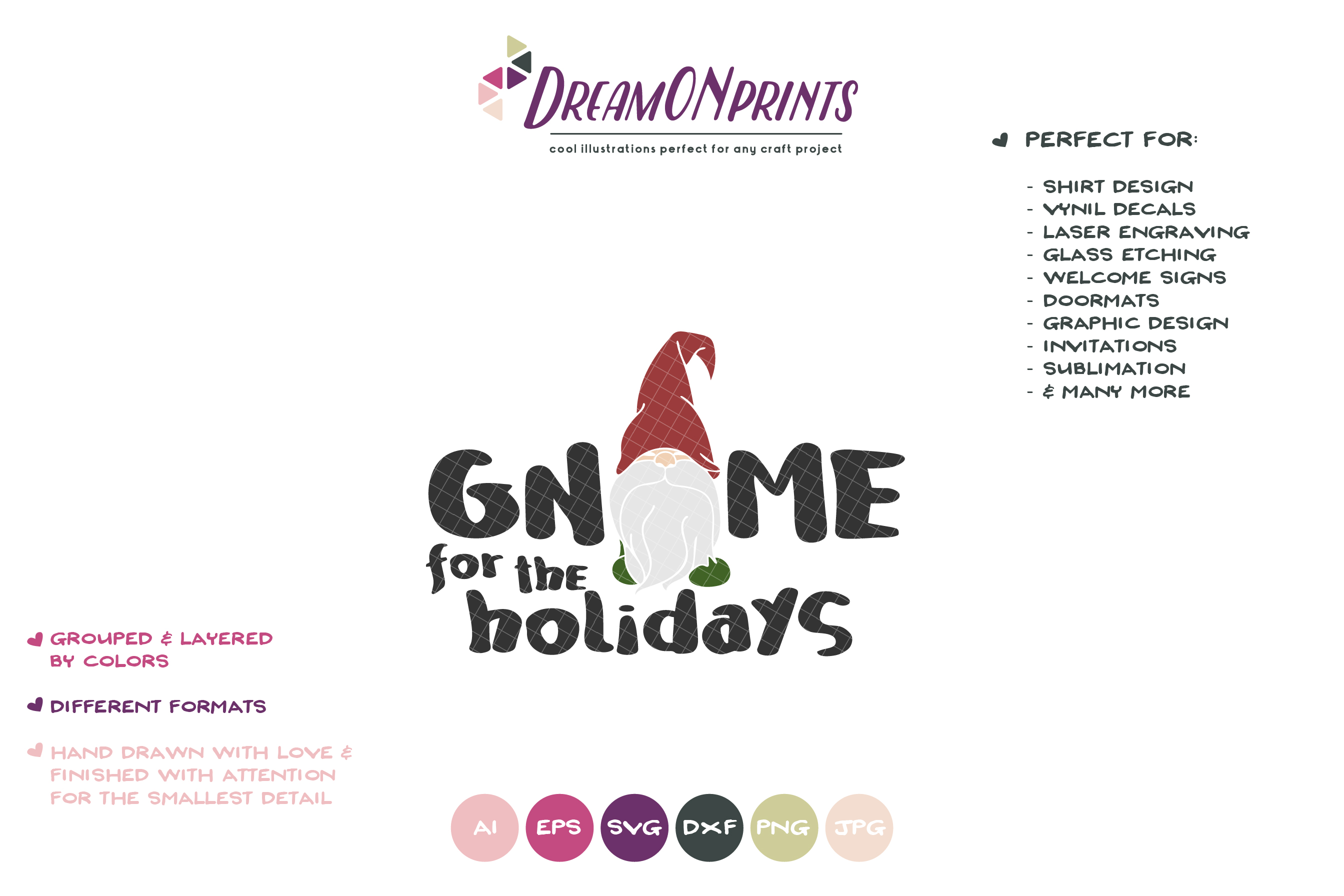 Download Gnome for the Holidays | Christmas Gnomes SVG