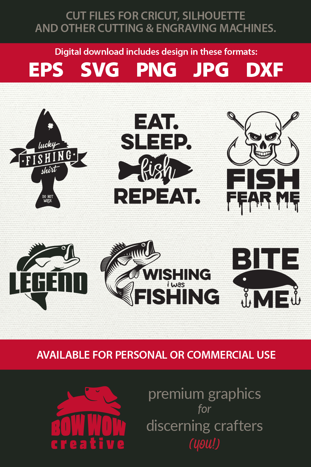 Download Fishing Quotes Bundle SVG, EPS, JPG, PNG, DXF