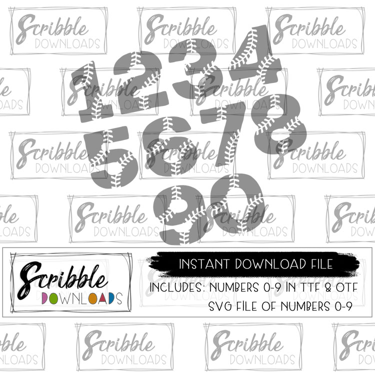 Free Free Baseball Numbers Svg 834 SVG PNG EPS DXF File