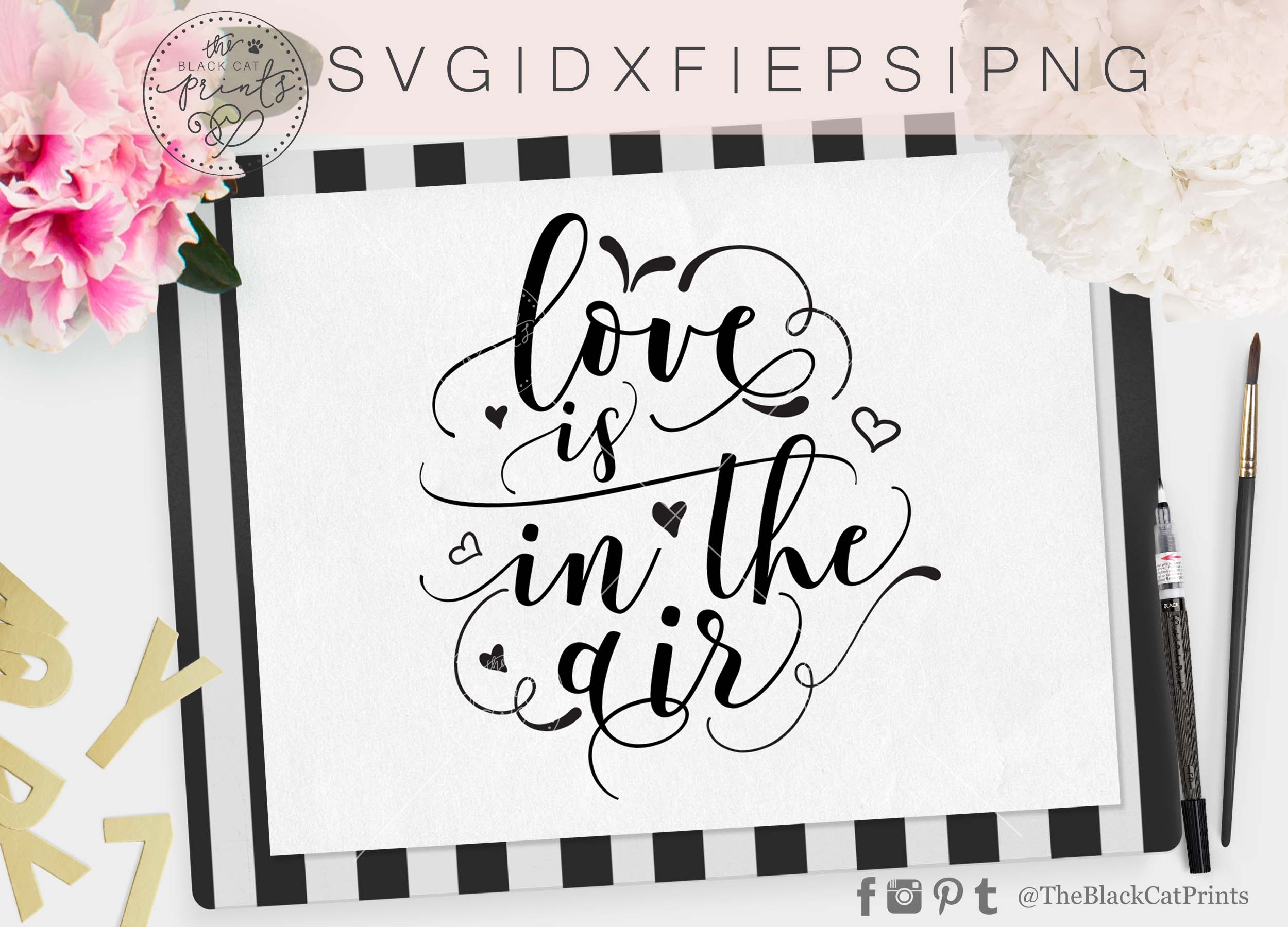 Love is in the air SVG DXF PNG EPS (40174) | Cut Files ...