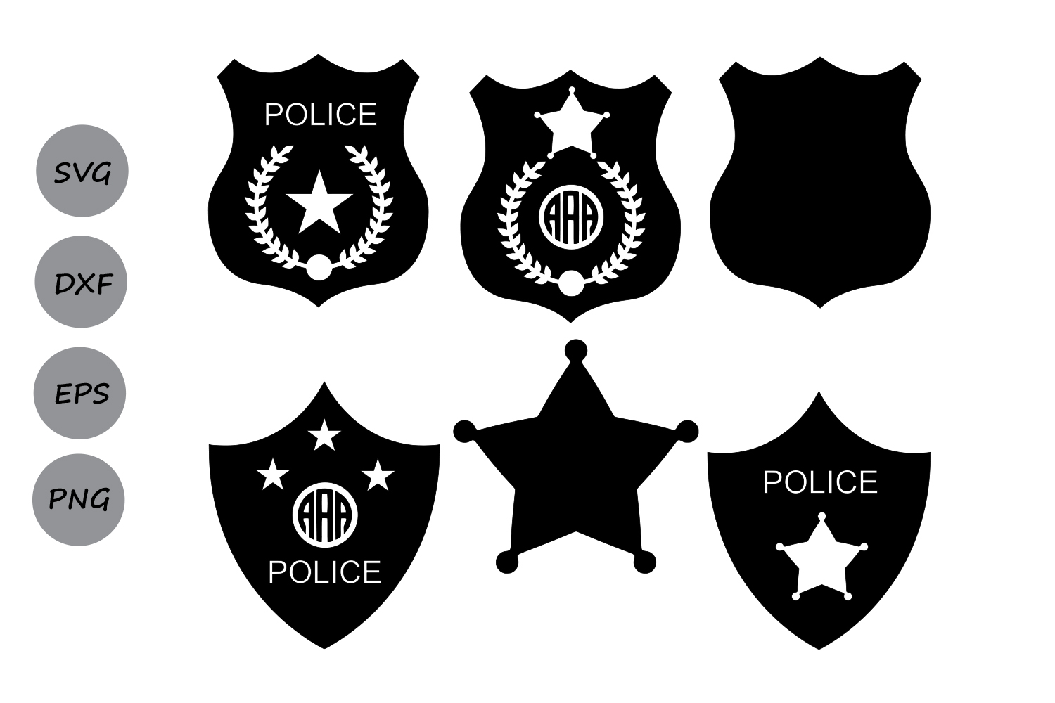 Download Police Badge SVG, Police SVG, Police Badge Monogram SVG ...