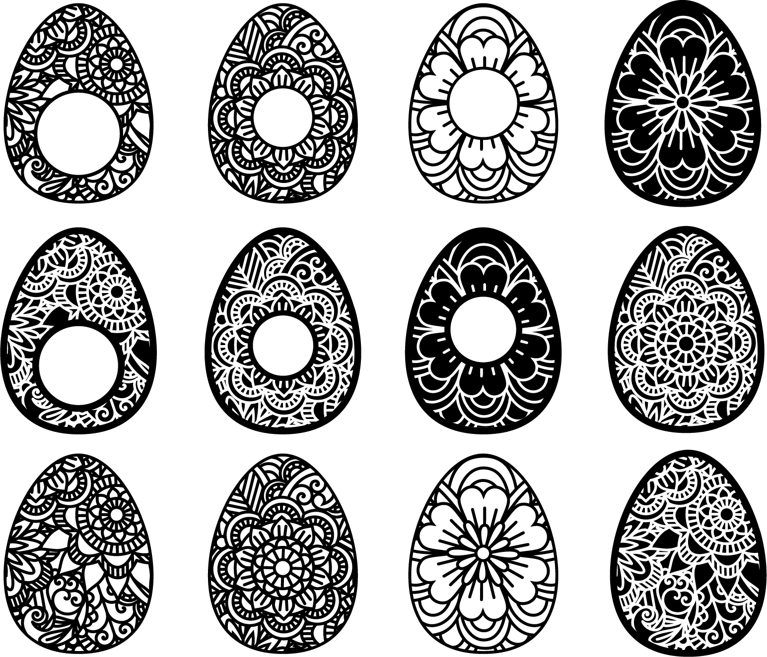 Easter Bunny Mandala Svg Free - 111+ SVG Cut File