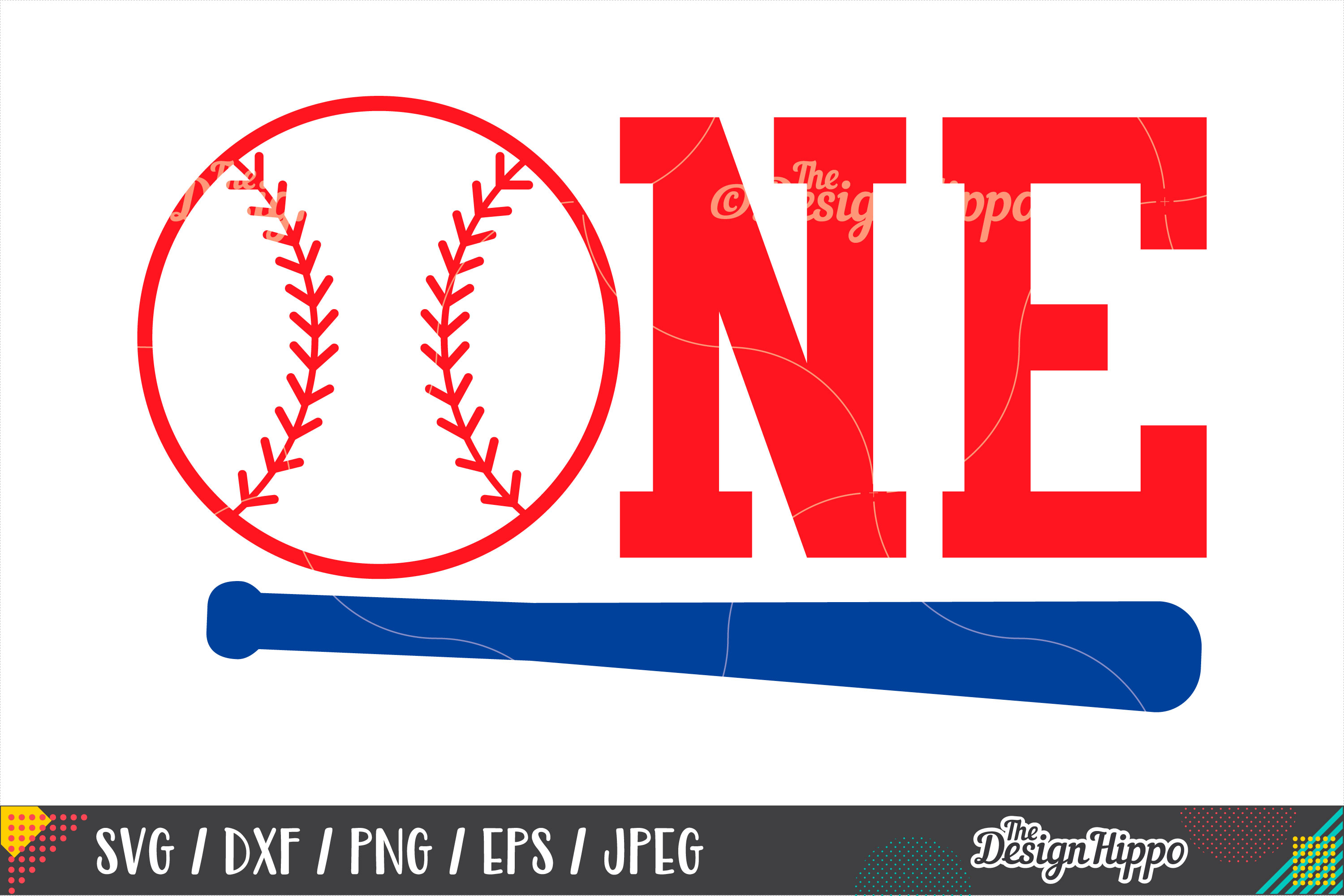 Download One Baseball, First Birthday SVG DXF PNG EPS Cutting Files ...