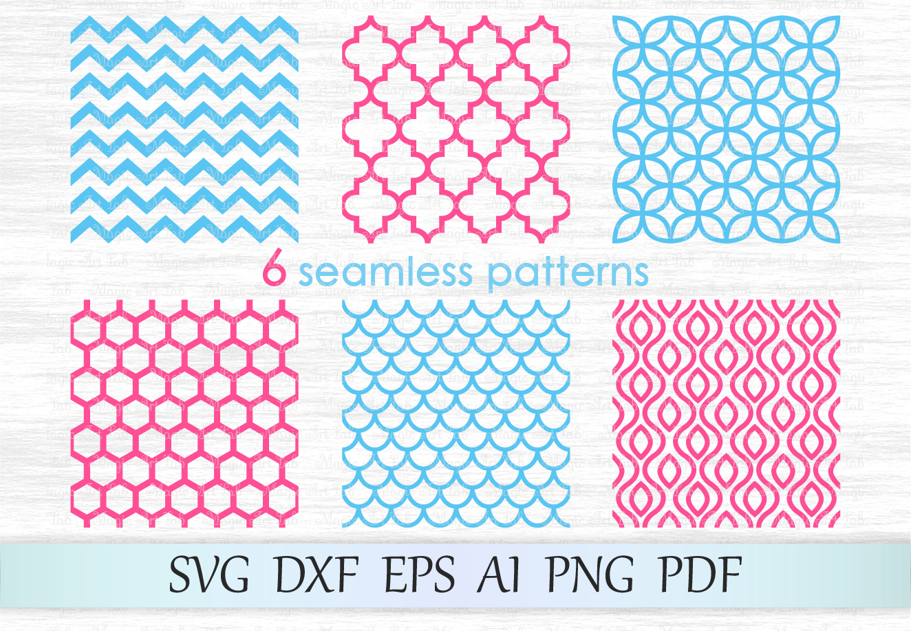 Seamless patterns svg, Mermaid scale pattern svg, Chevron ...