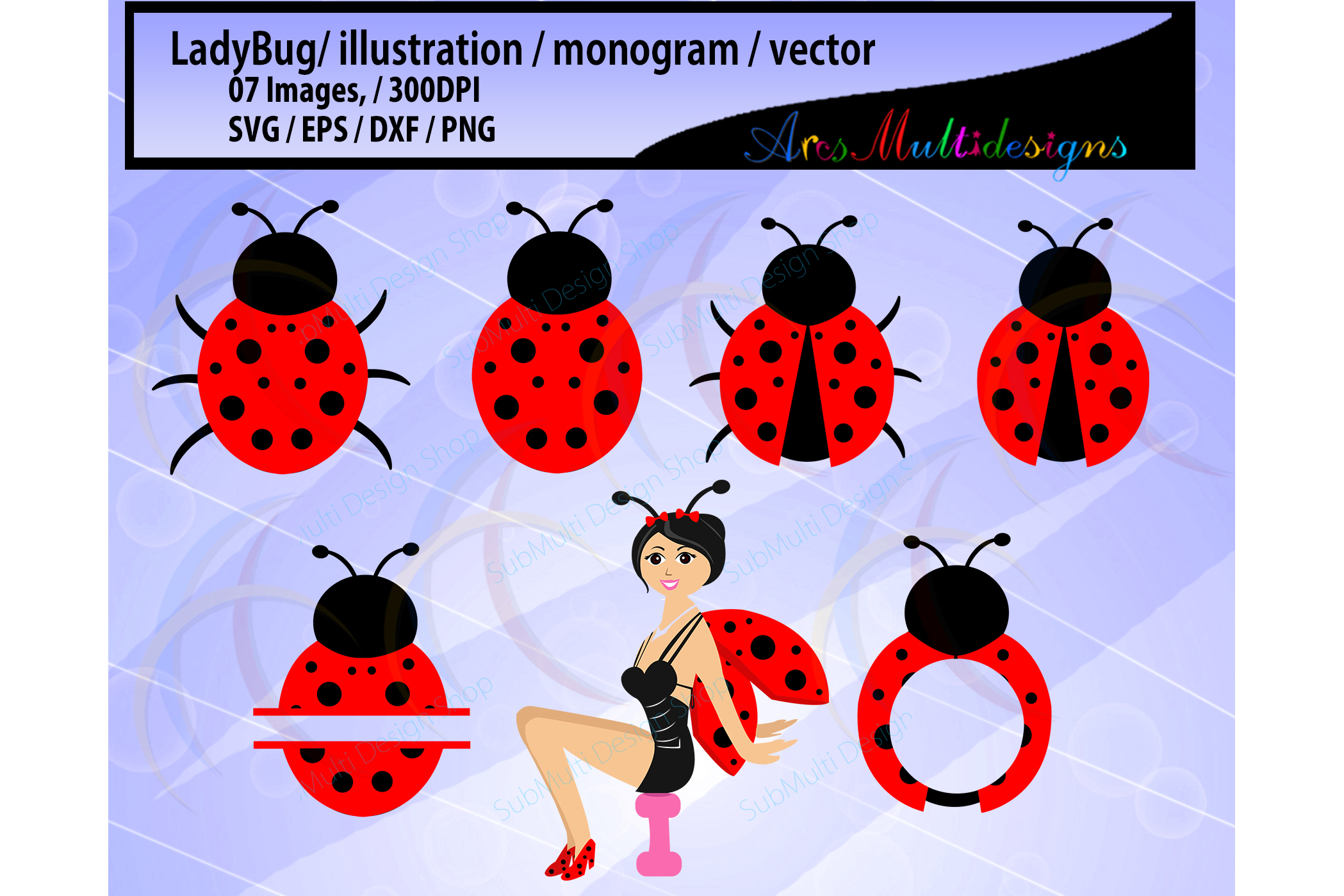 Download Cute Lady bug clipart / ladybug silhouette / ladybug ...