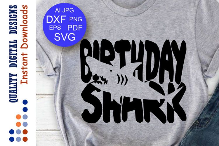 Download Birthday Shark svg Cut files Shark party Svg files Cricut