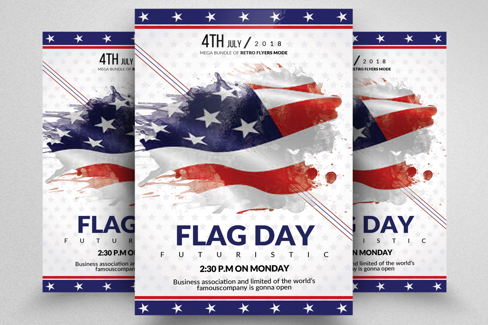 American Flag Day Celebration Flyer