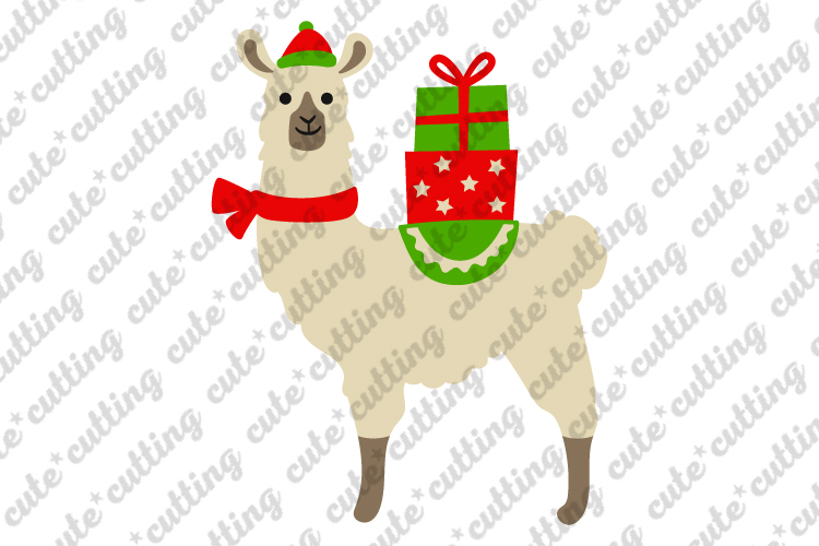 Download Christmas llama svg, Christmas alpaca svg, png, dxf, jpeg ...