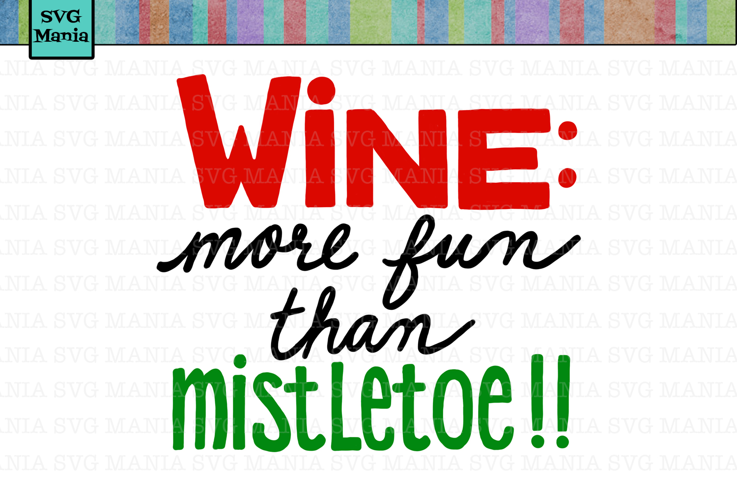 Download Wine and Mistletoe Christmas Wine Glass SVG, Wine SVG File