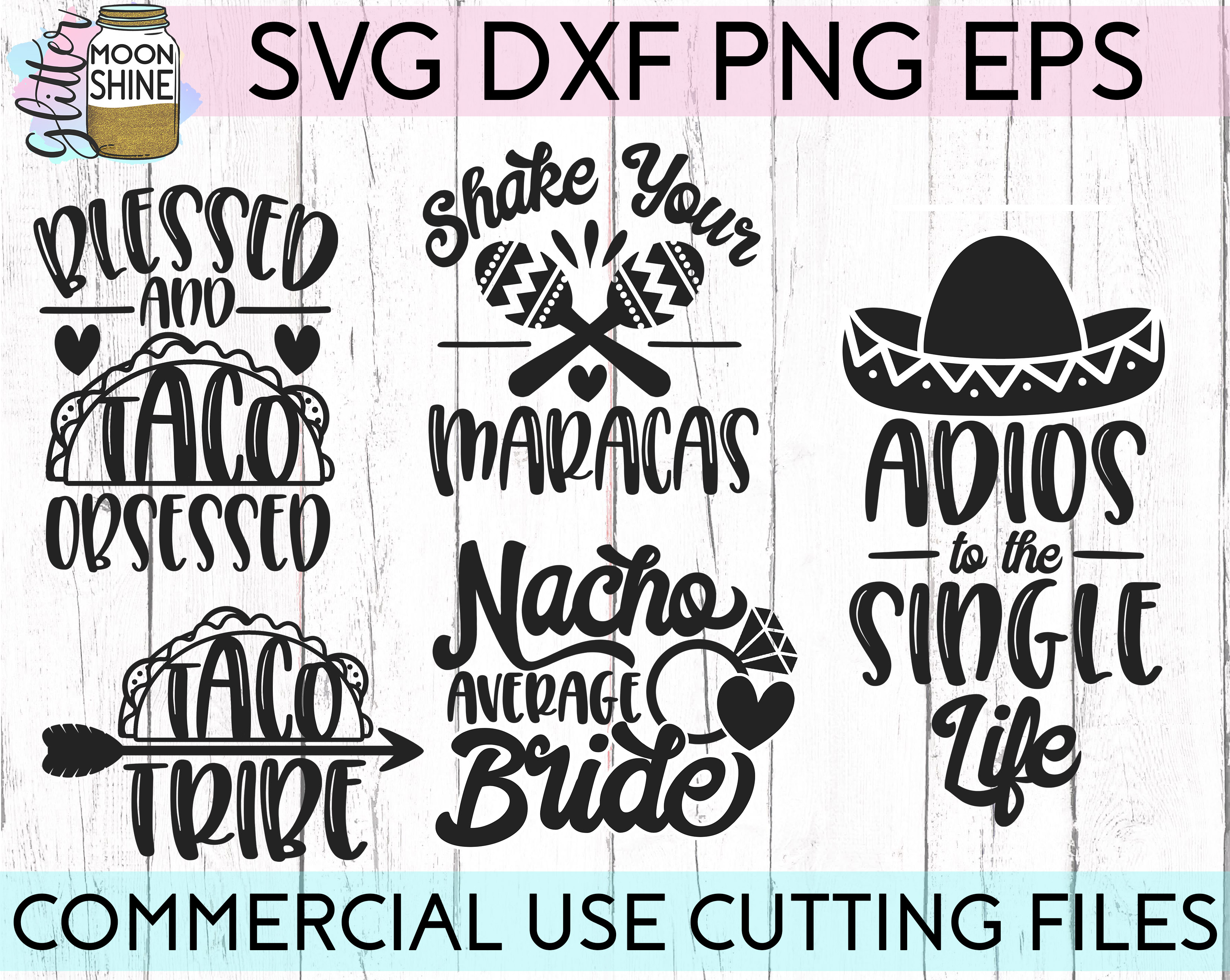 Fiesta Fun Bundle SVG DXF PNG EPS Cutting Files SVGs Design Bundles