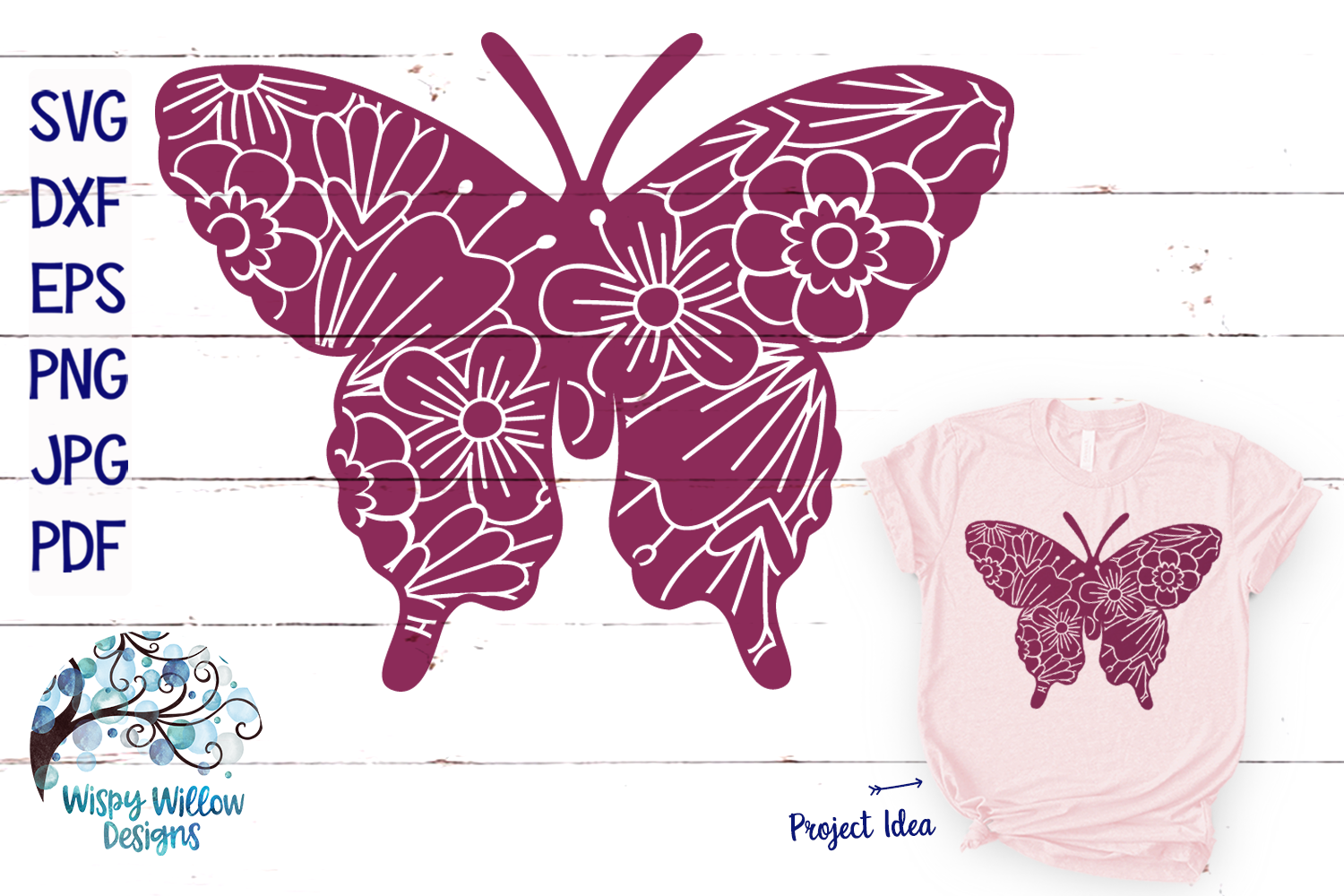 Butterfly Mandala SVG Cut File