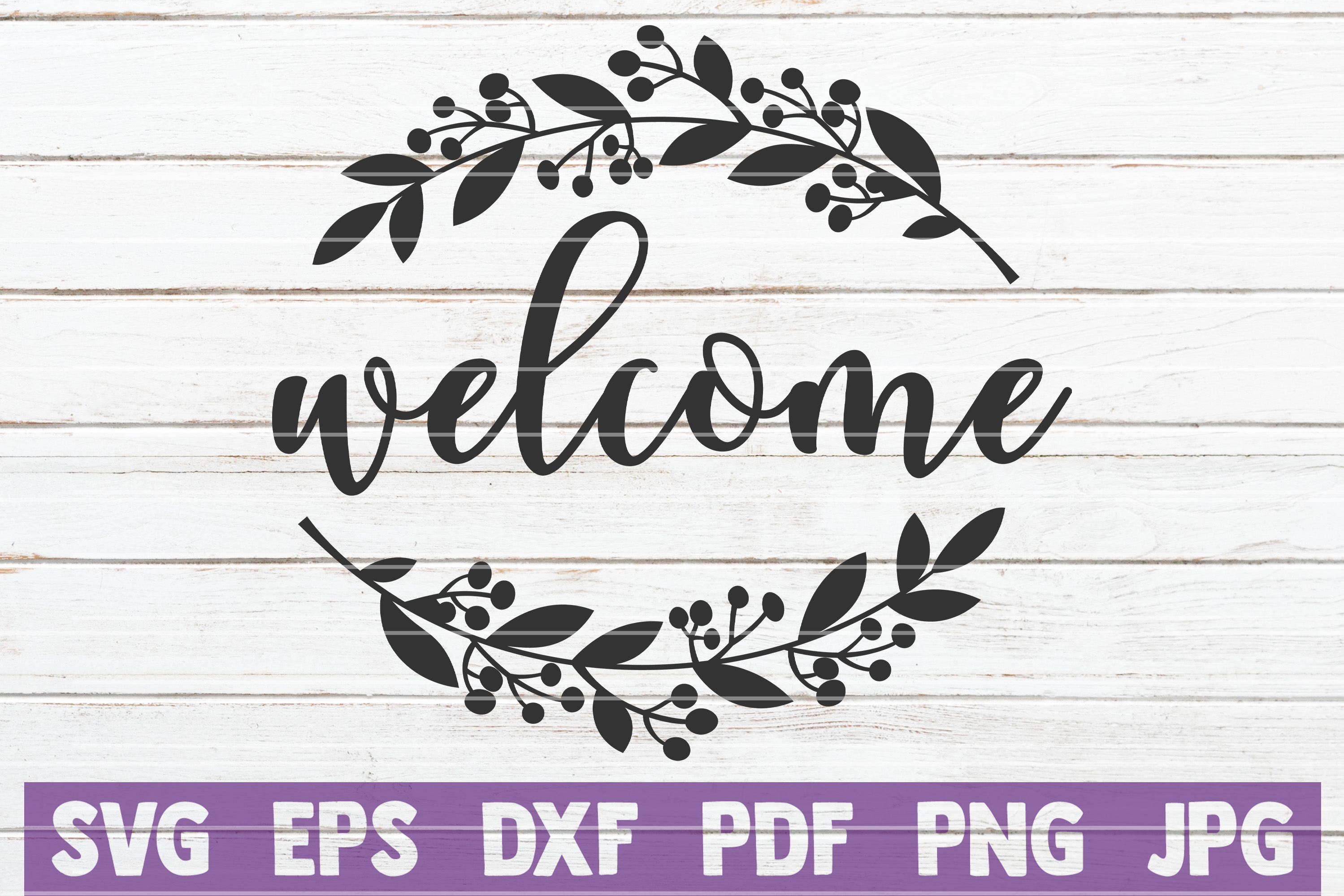 Welcome SVG Cut File | commercial use | instant download (219667) | Cut