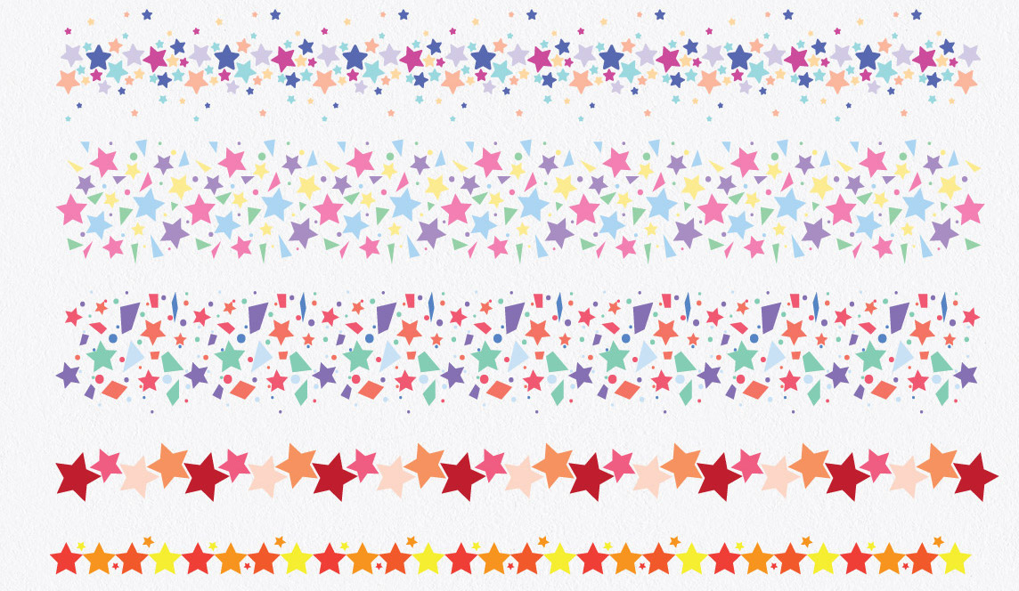 Confetti Brushes for Illustrator (15435) Decorations Design Bundles