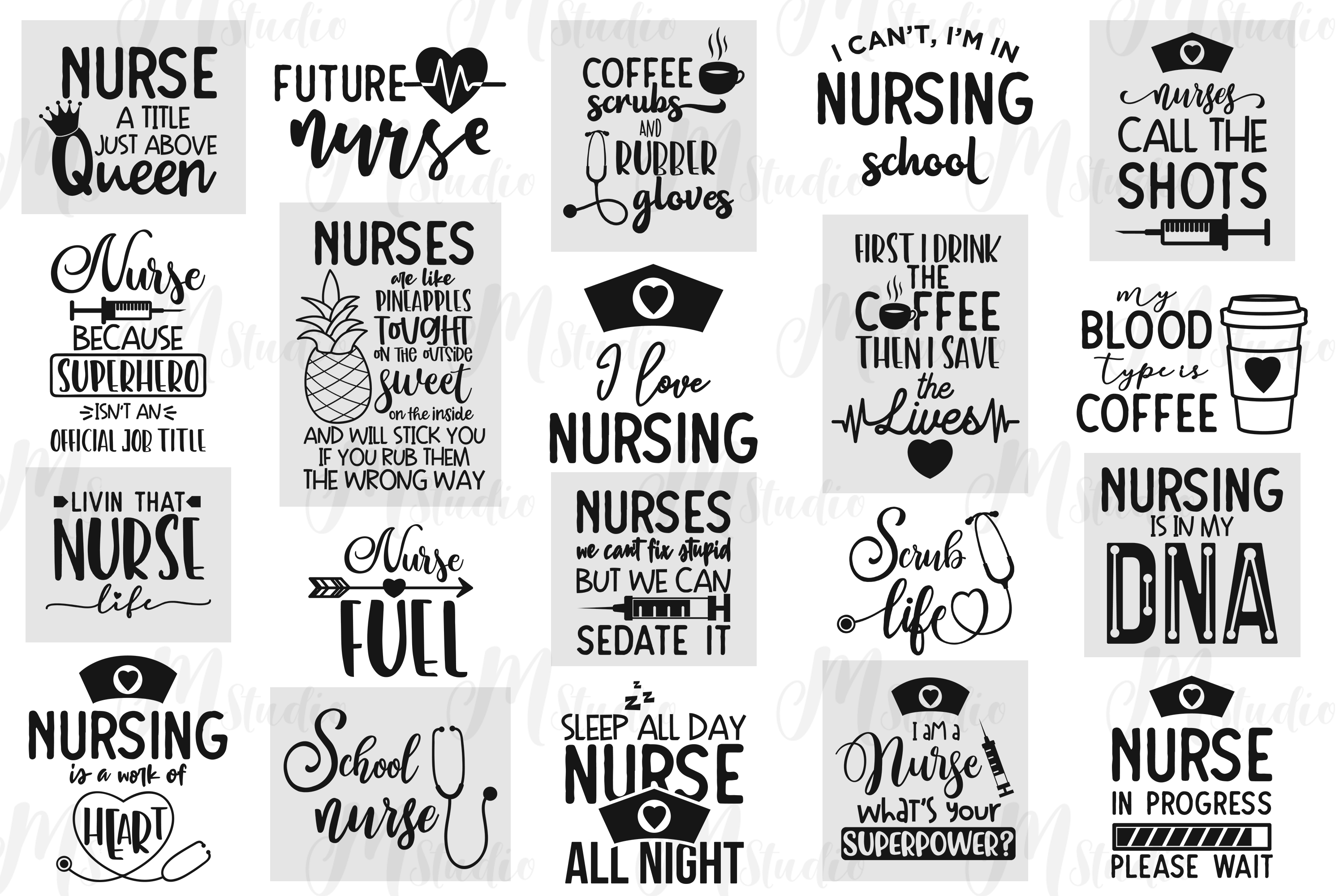 nurse quotes svg bundle