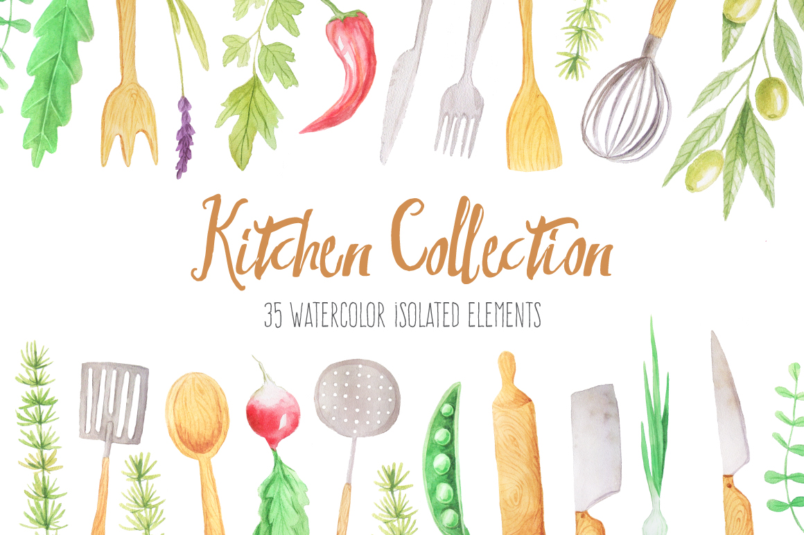Watercolor Kitchen Collection