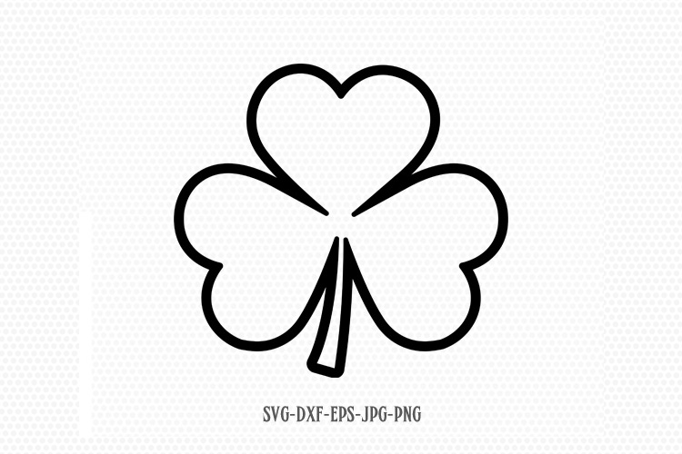 Download Shamrock outline svg, St Patrick's Day Svg