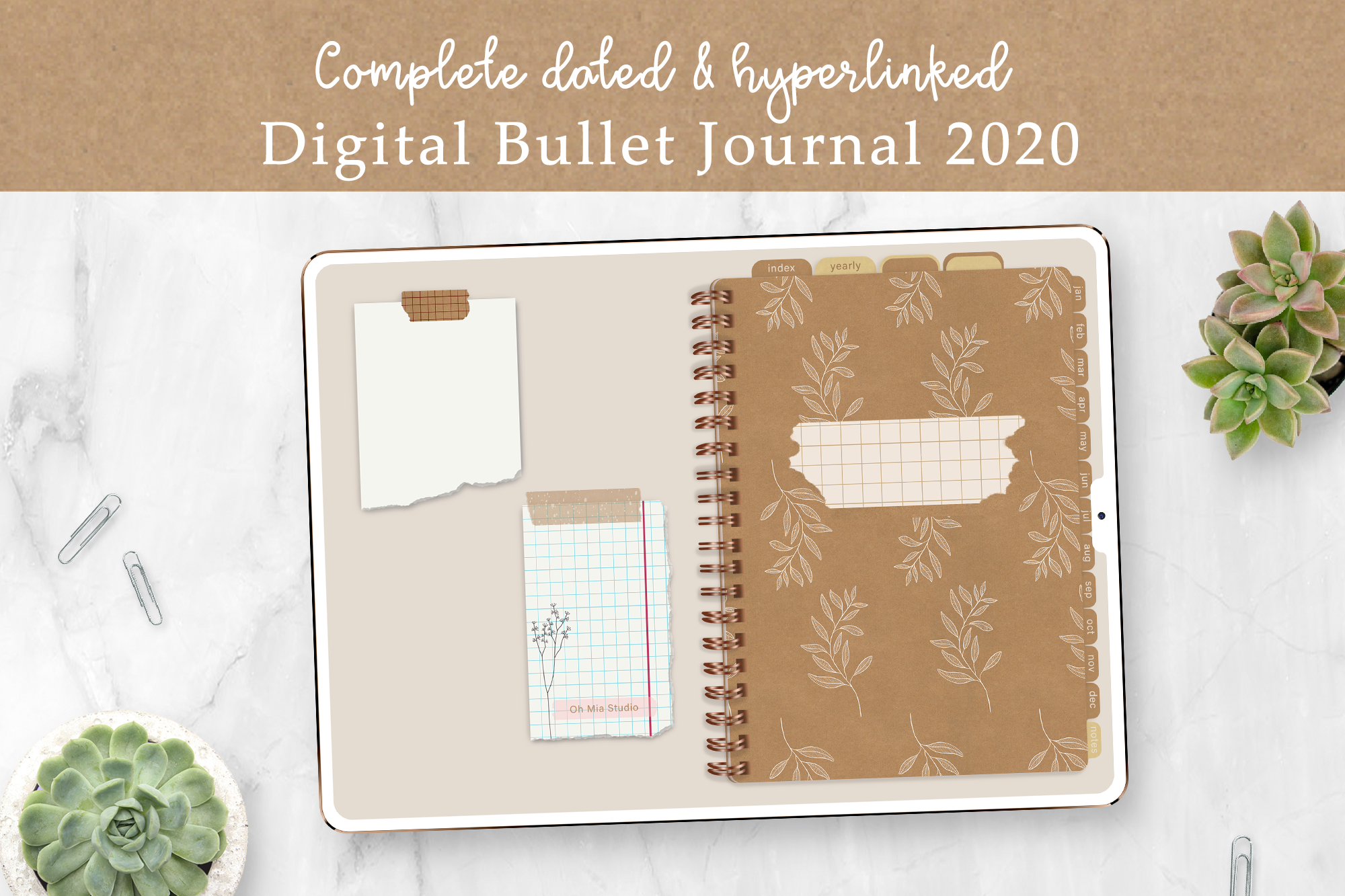 Digital Bullet Journal Planner 2020 Dated For Goodnotes