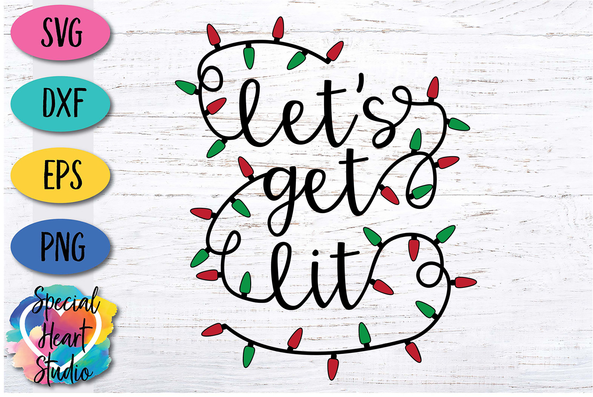 Download Let's Get Lit - A Fun Christmas SVG Cut File (359367 ...