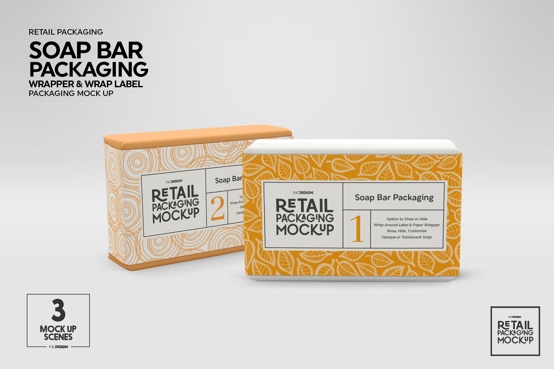 Retail Soap Bar Packaging Mockup