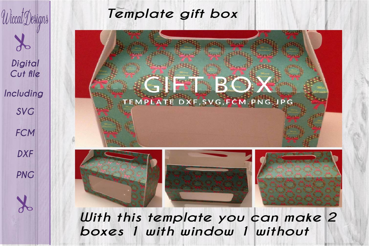 Download Gift box, paper Gift box svg, template box svg,