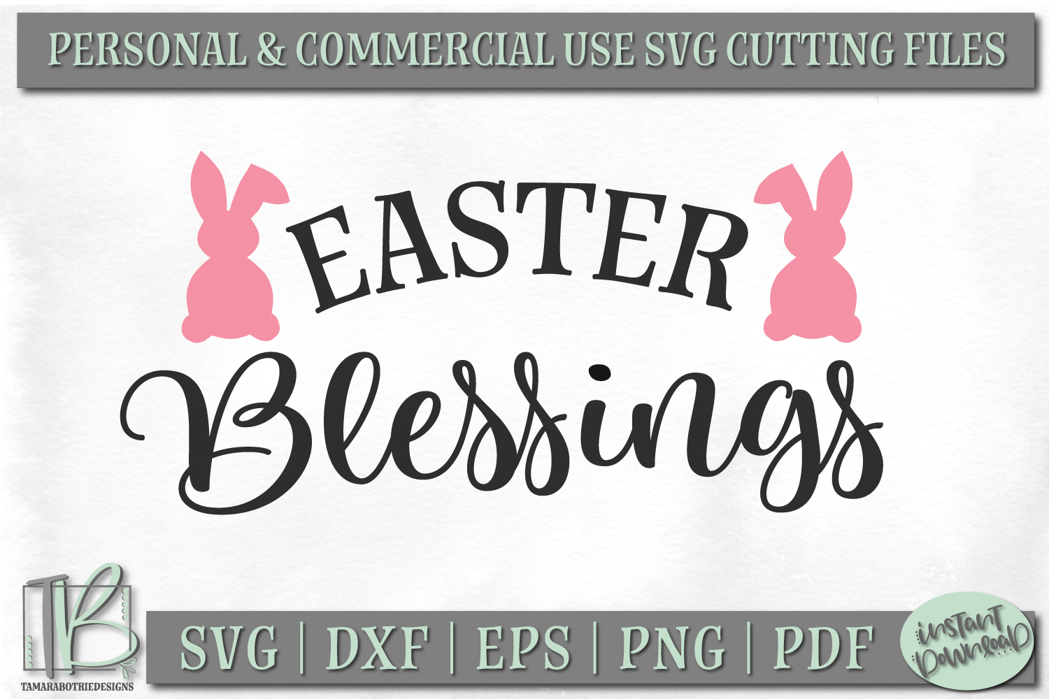 Easter Blessings SVG File, Easter SVG Cut File (190711) | SVGs | Design