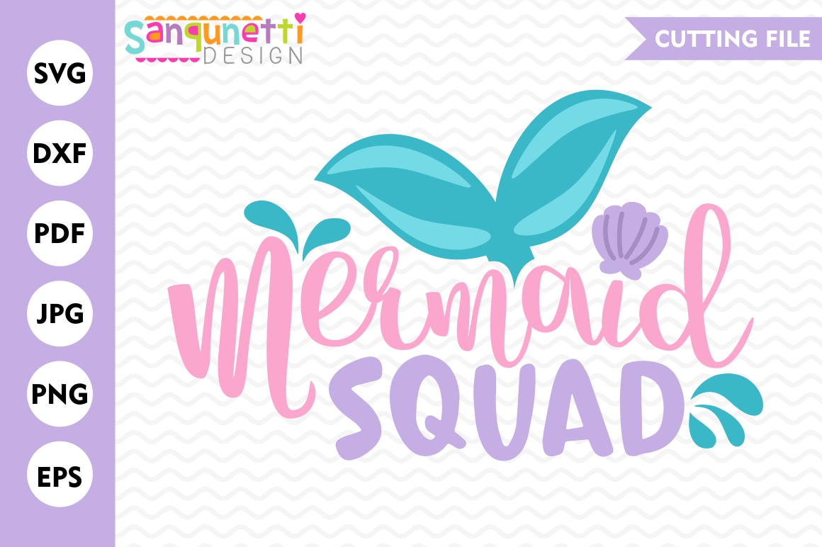 Download Mermaid Squad SVG, mermaid svg, mermaid lettering, cut ...