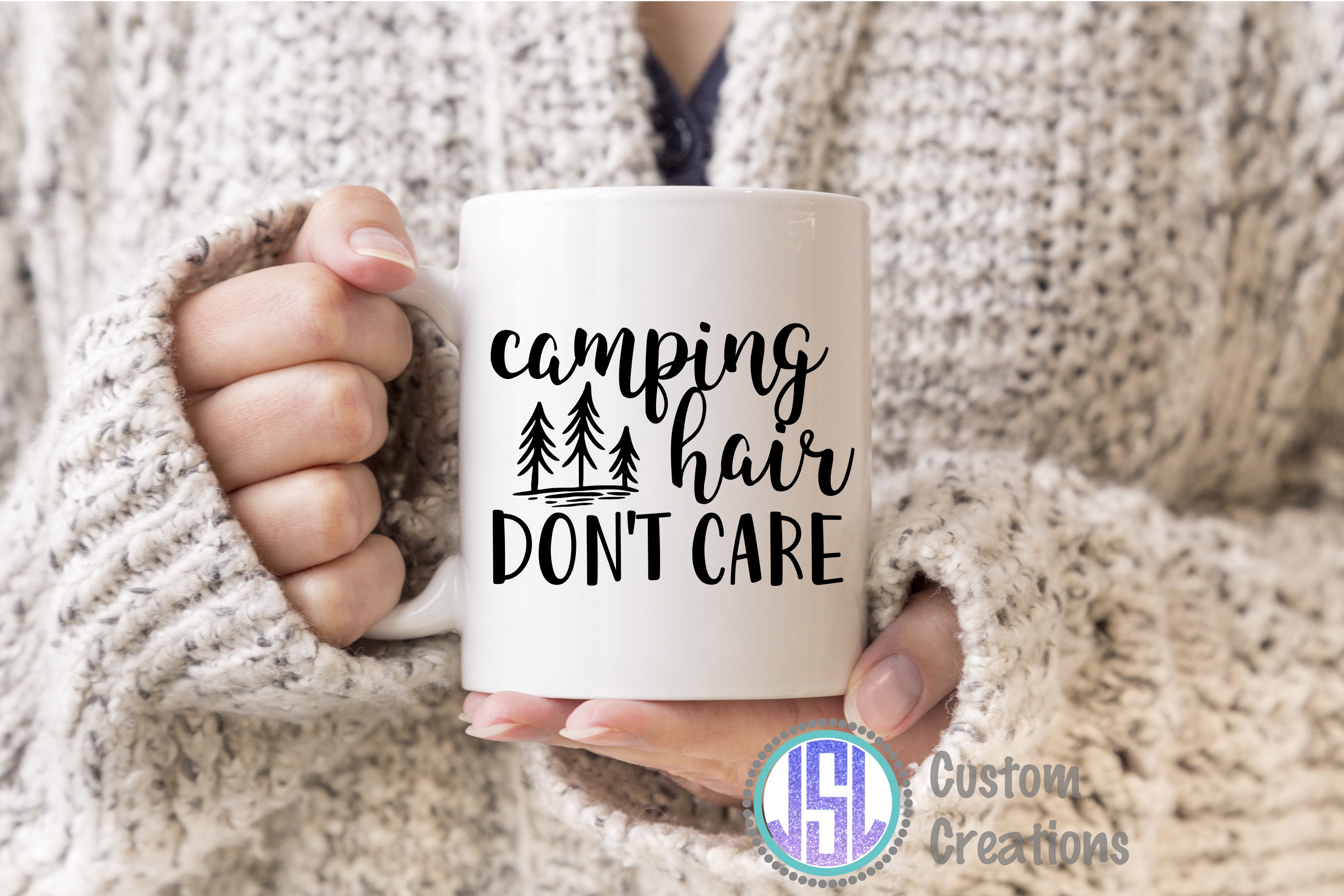 Download Camping Hair Don't Care| SVG EPS DXF PNG Digital Cut File ...