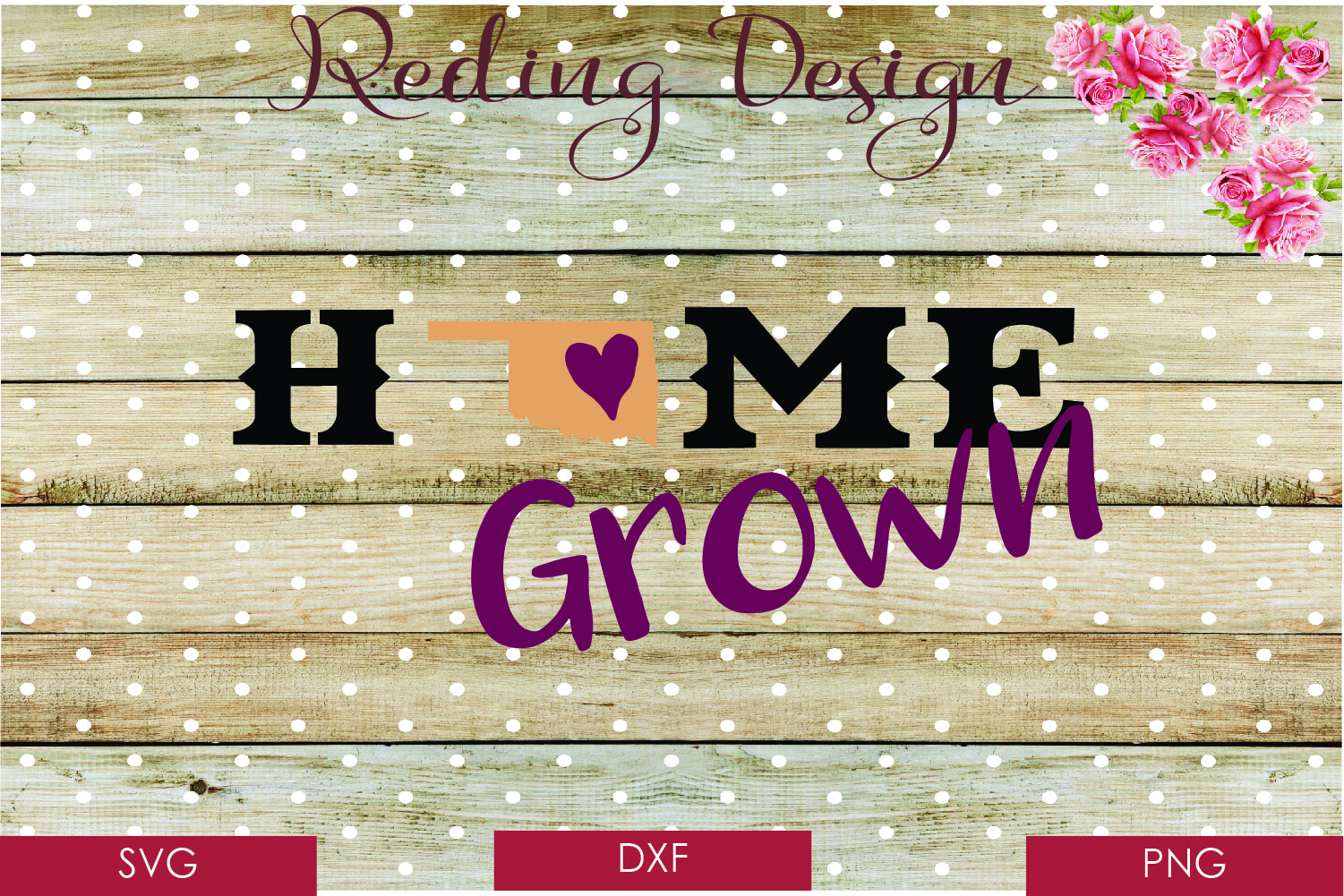 Download Home Grown Oklahoma SVG DXF PNG Digital Cut Files (77744 ...