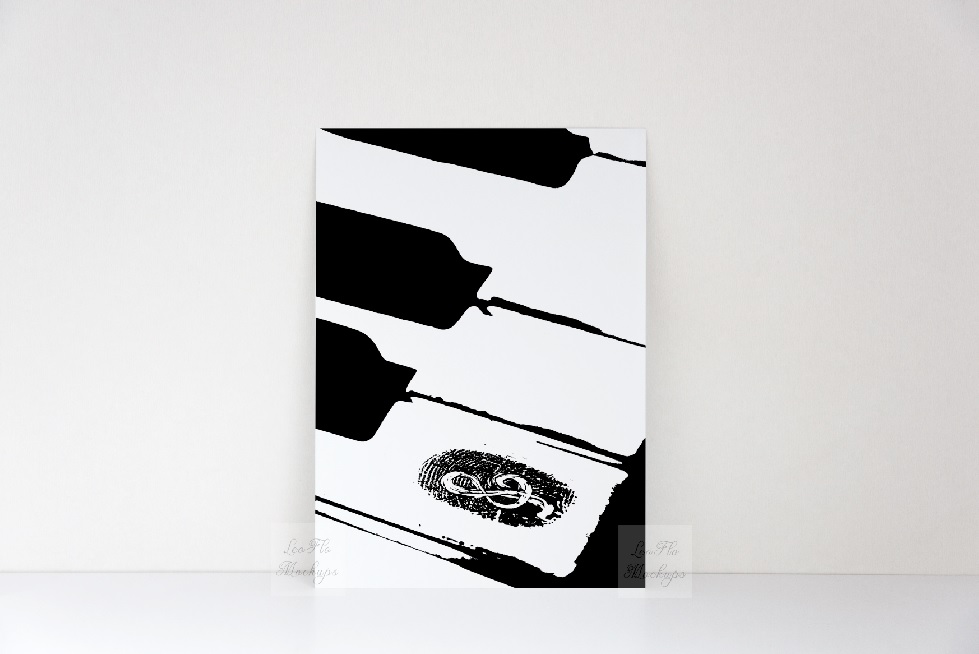 Download 5x7 print mockup, Blank Card Mock up minimal vertical ...