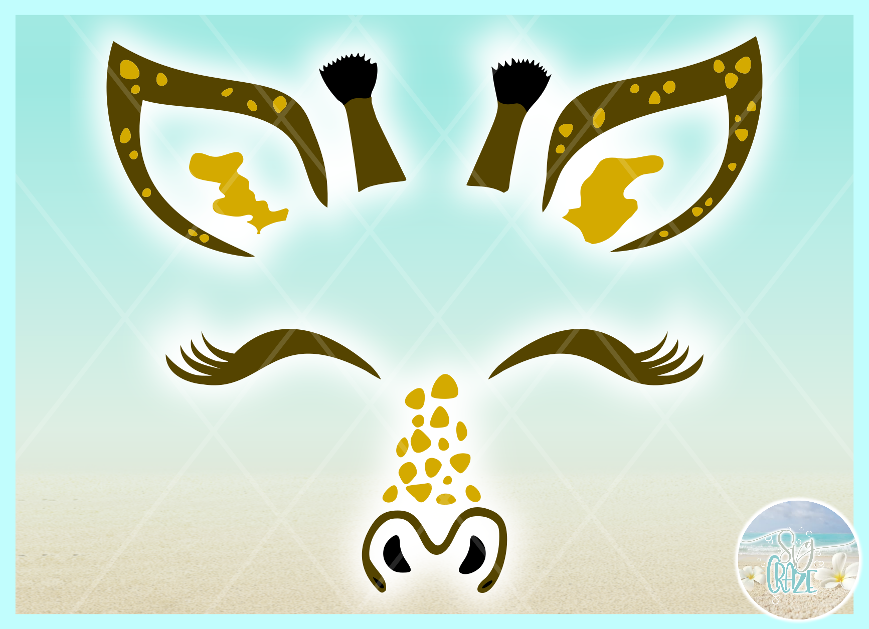 Download Giraffe Face SVG Dxf Eps Png PDF Files for Cricut ...