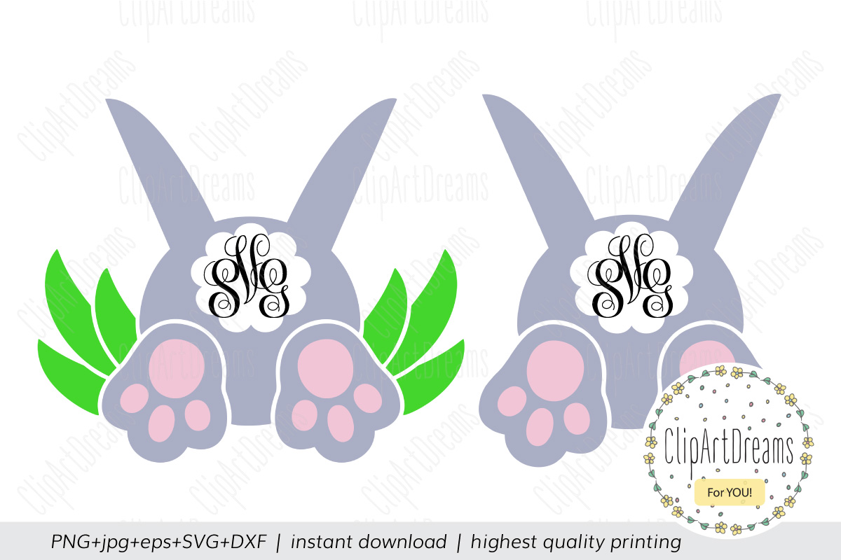 Download Spring SVG, Cotton Tail svg, Bunny backside bottom SVG ...