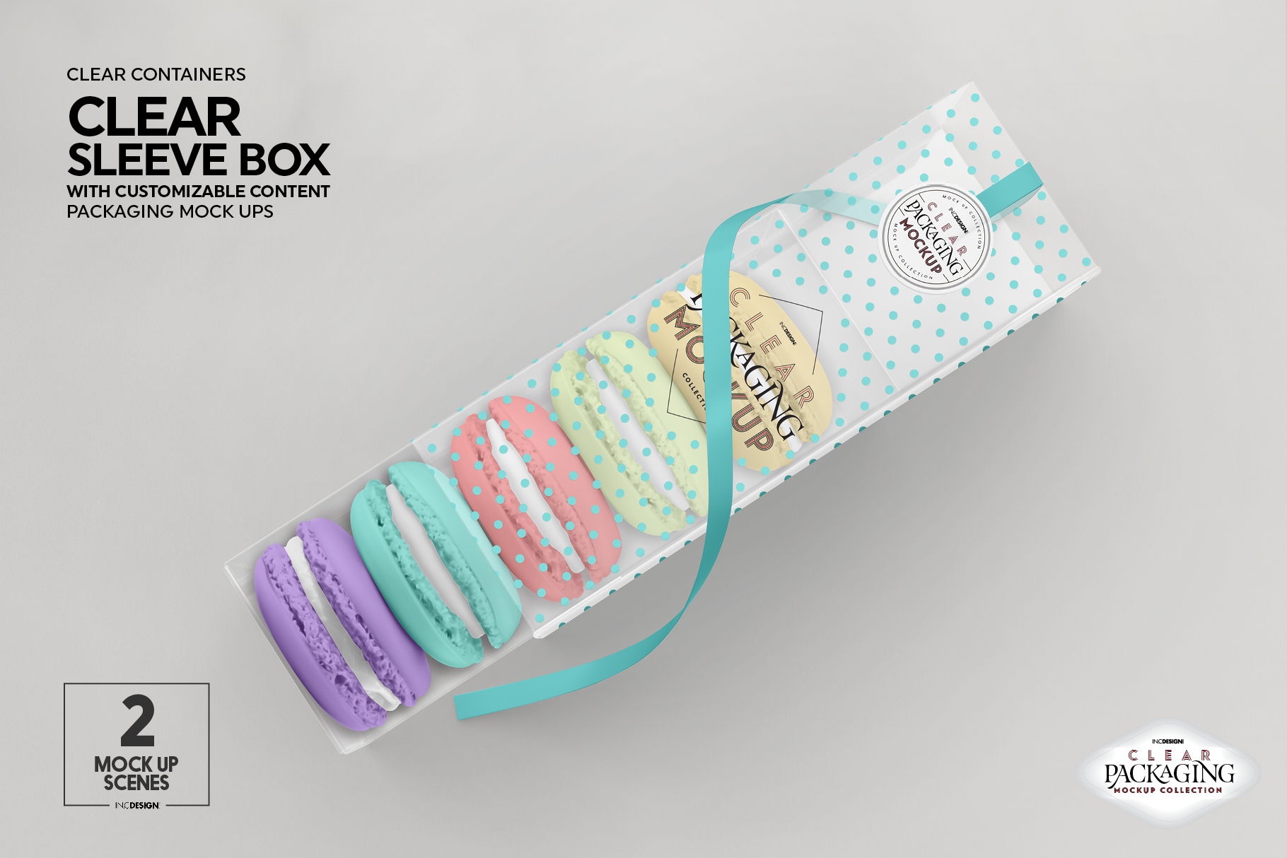 Download Clear Sleeve Box Packaging Mockup (270579) | Branding | Design Bundles