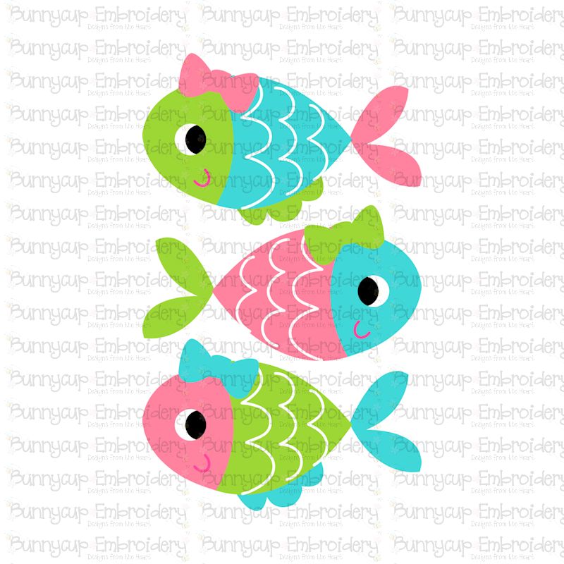 Girl Stack of Fish SVG and Clipart