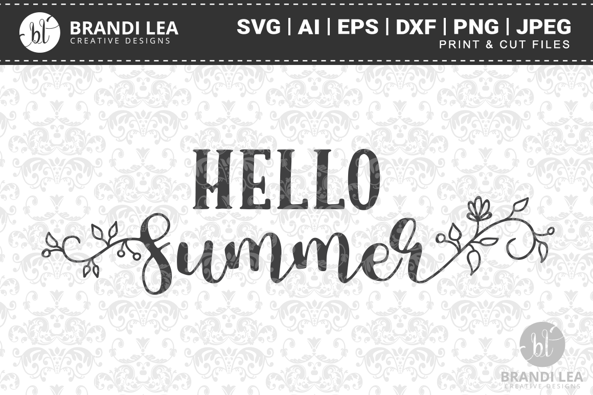 Download Hello Summer SVG Cutting Files
