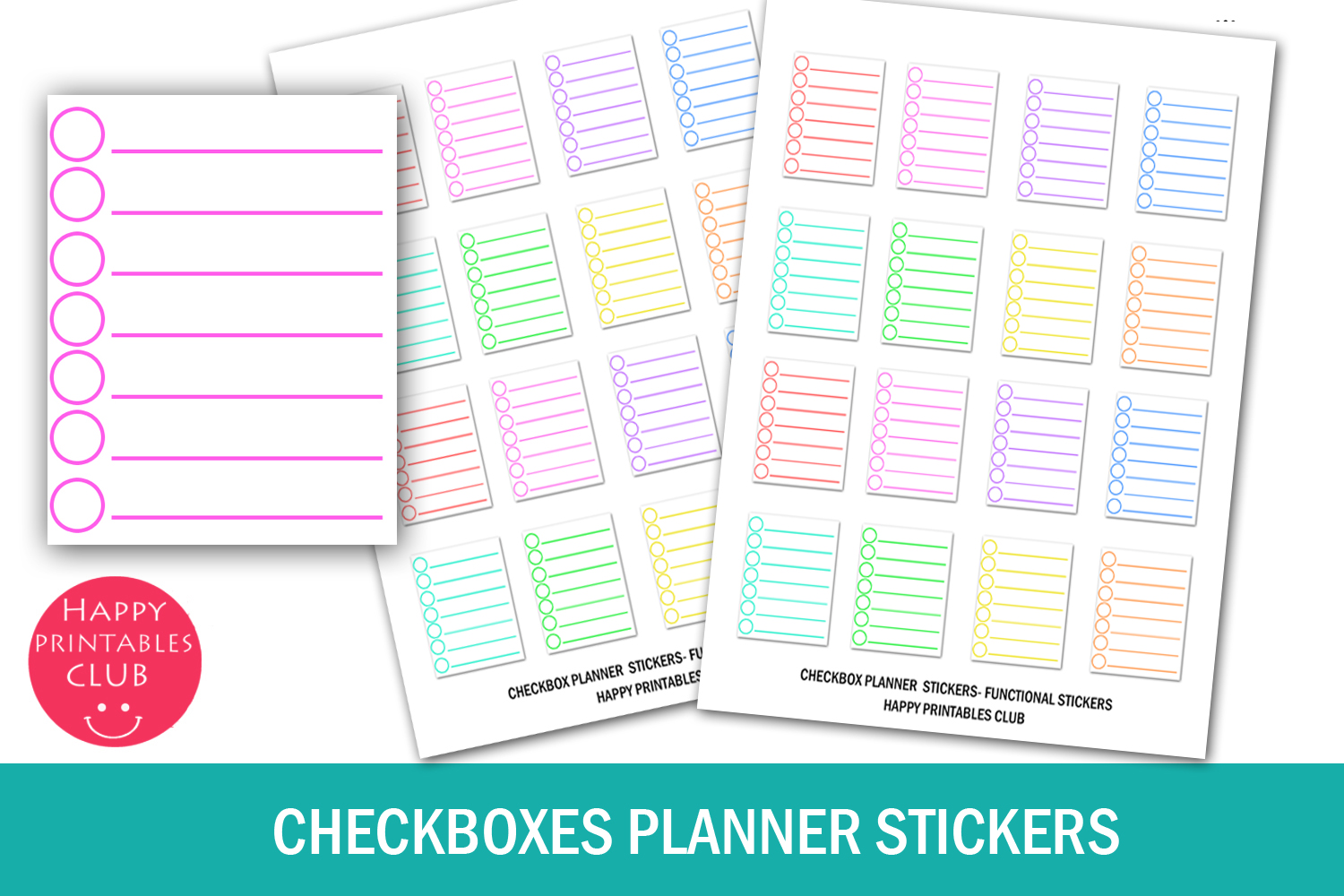 checkbox planner stickers functional stickers to dos chores 429168