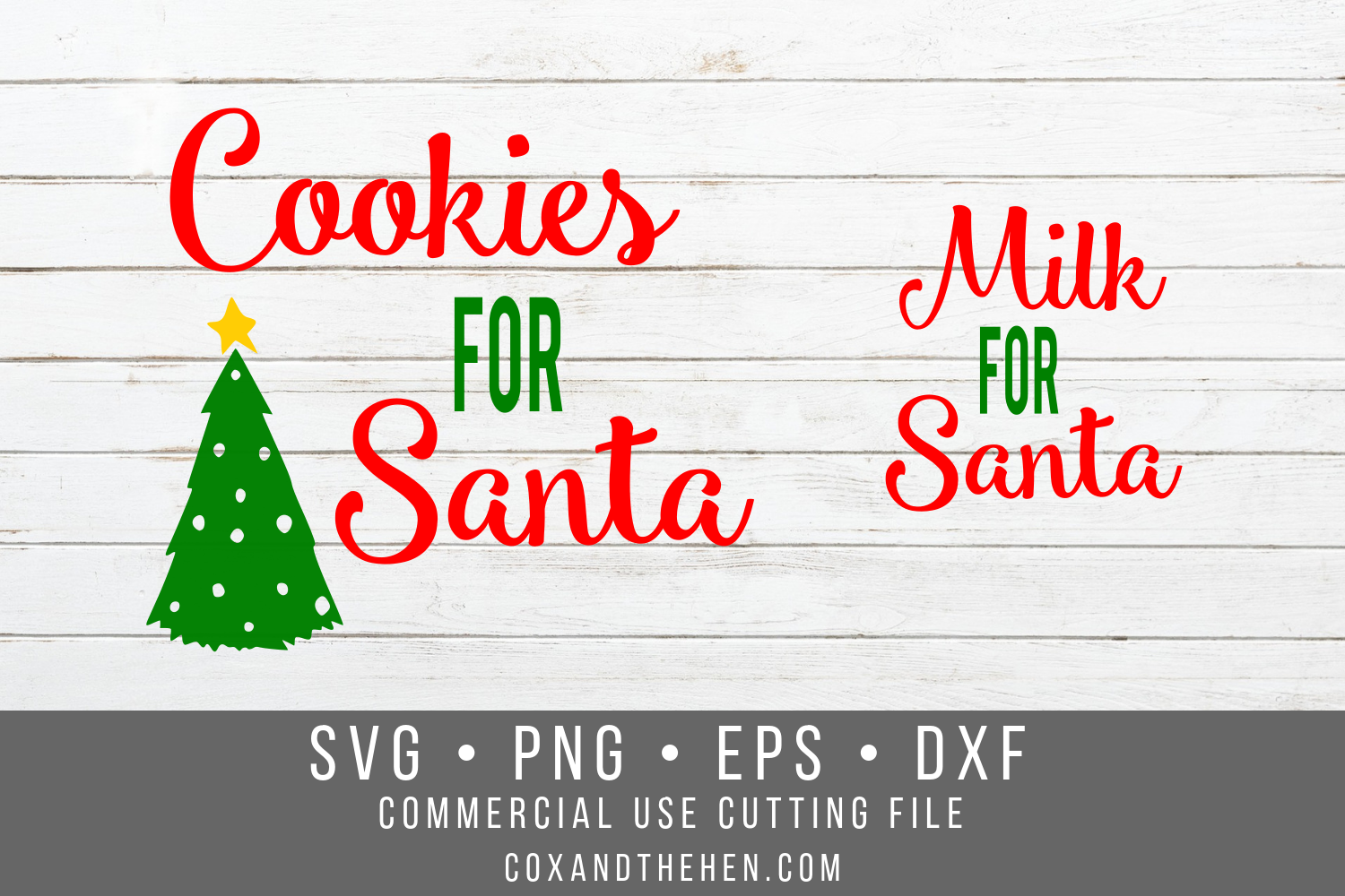 Download Santa Milk and Cookie SVG Set - Christmas Cutting File ...