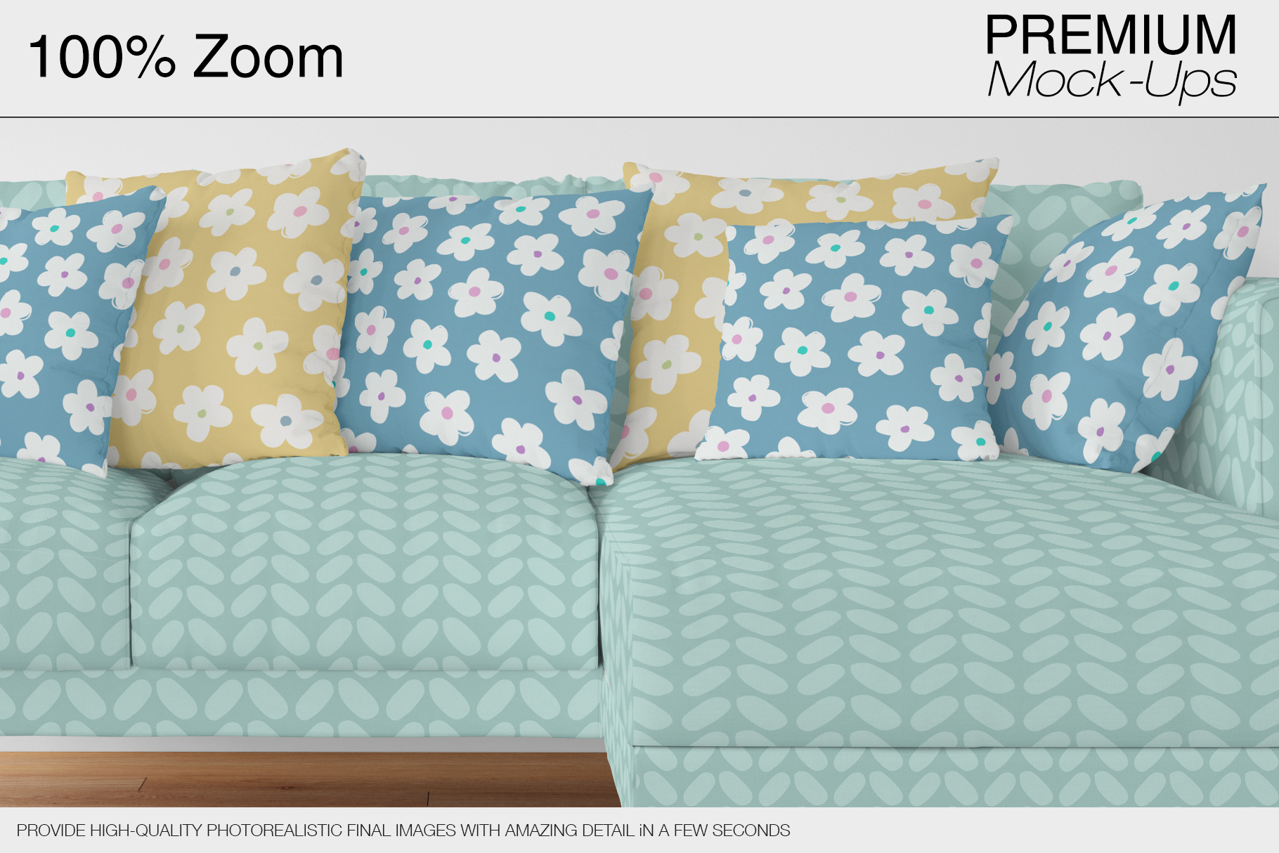 Download Sofa, Pillows & Frames Mockup Pack (74399) | Mock Ups | Design Bundles