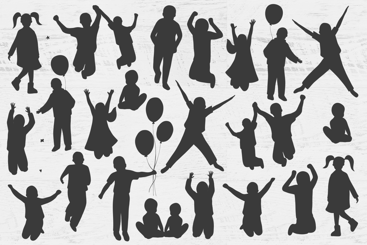 Kid silhouettes
