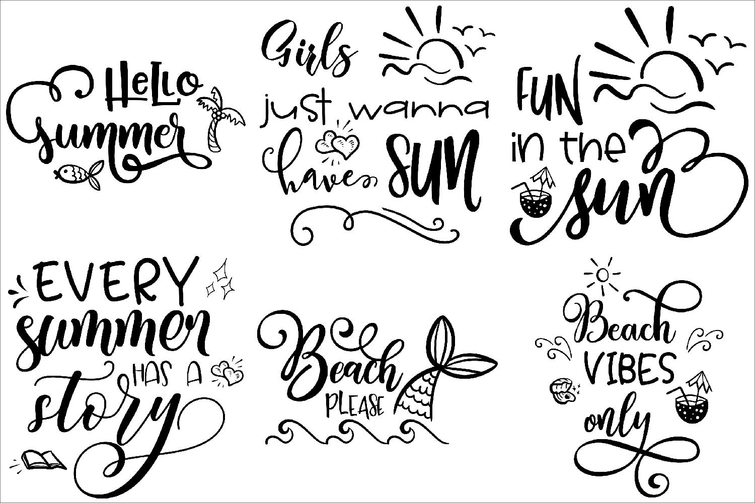 Beach BUNDLE - svg cut files