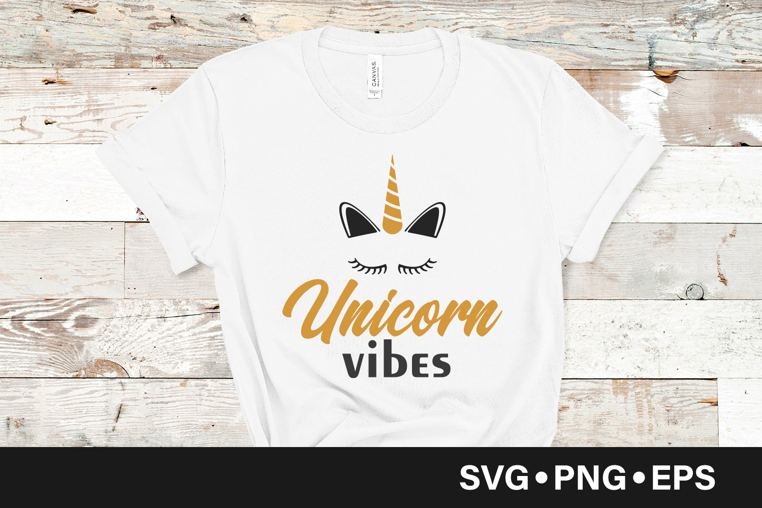 Download Unicorn vibes quote svg