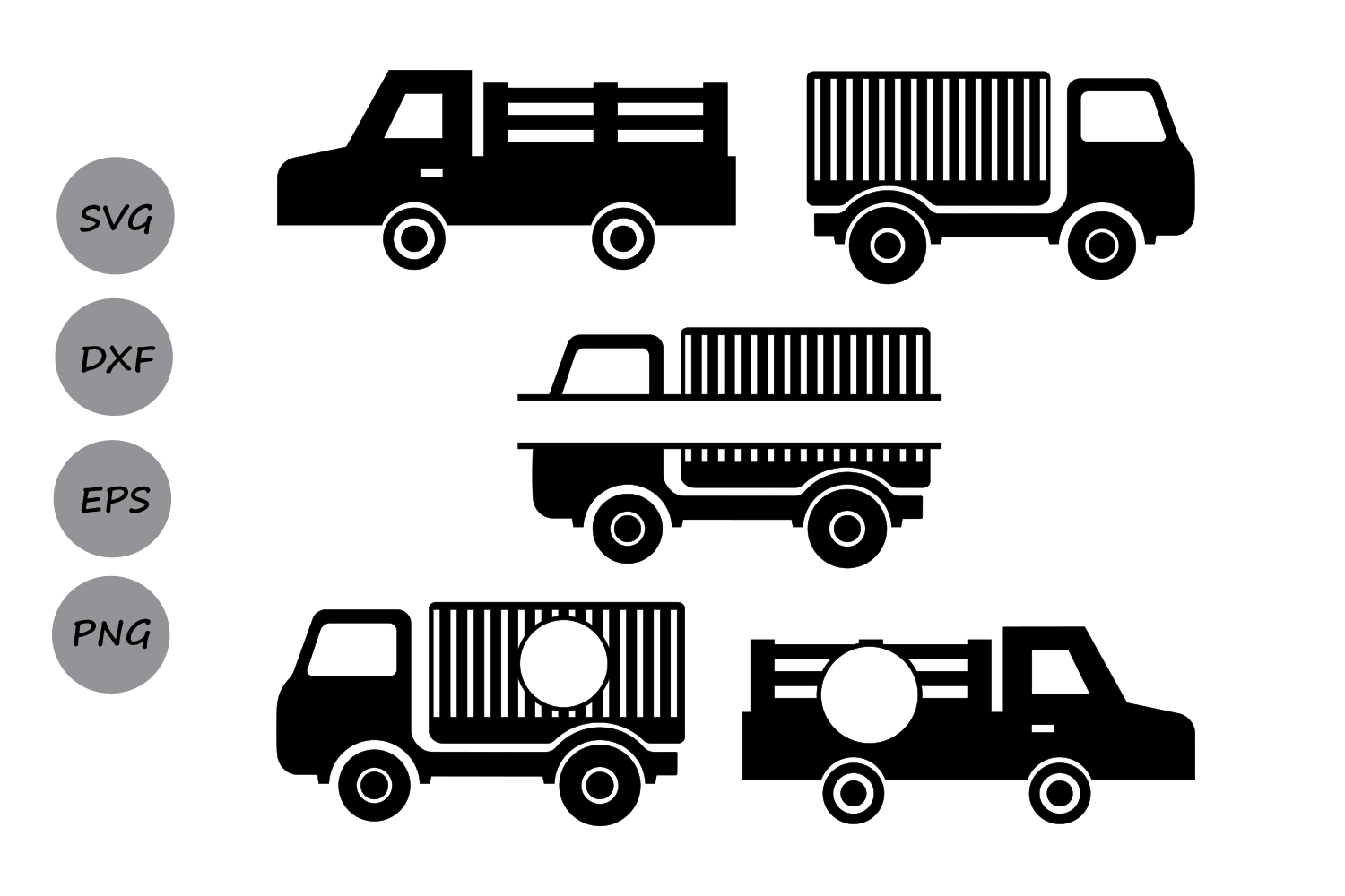 Download truck svg, truck monogram svg, old truck svg, truck cut files, truck silhouette, lorry ...
