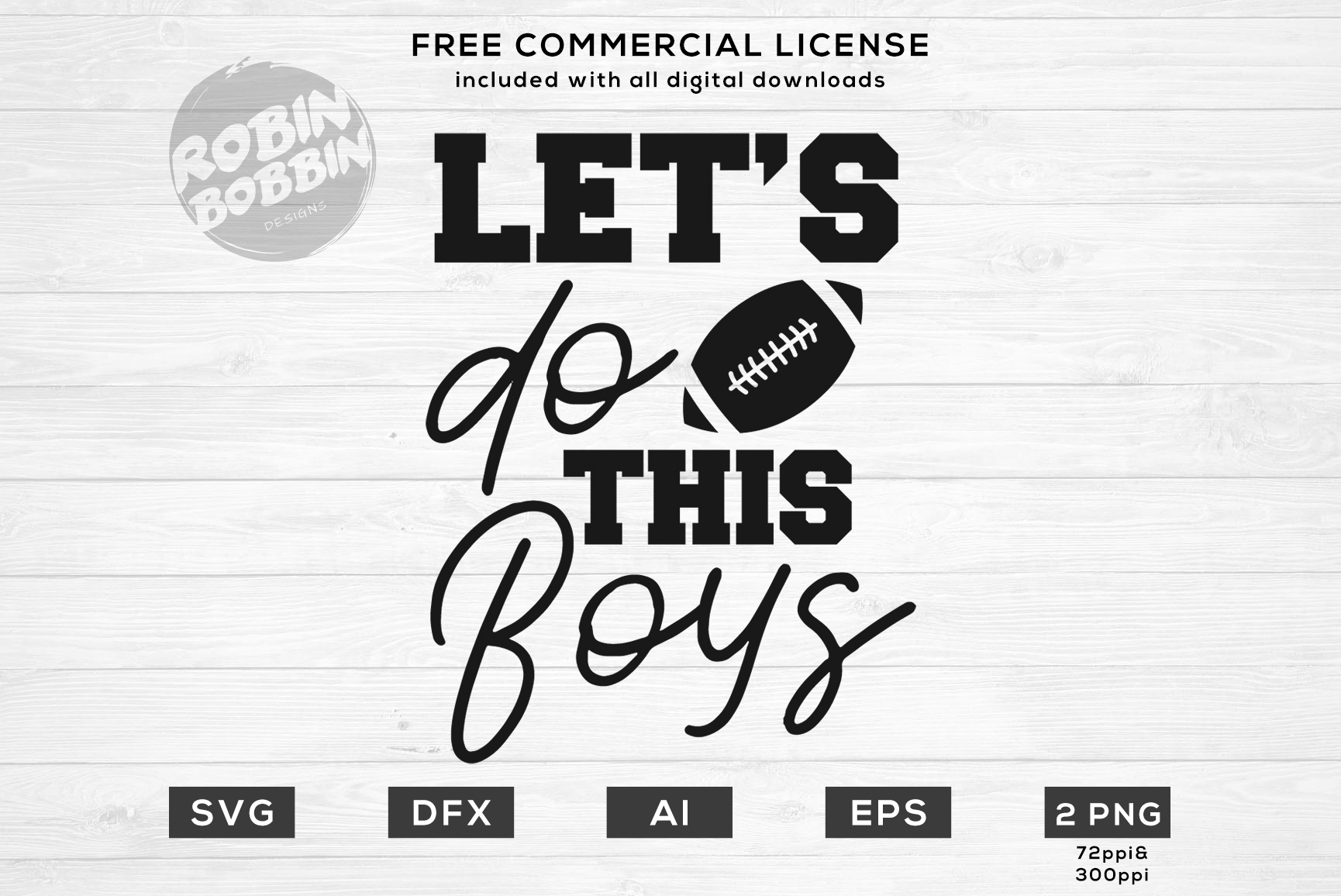 Download Let's Do This Boys - American Football Mom SVG File