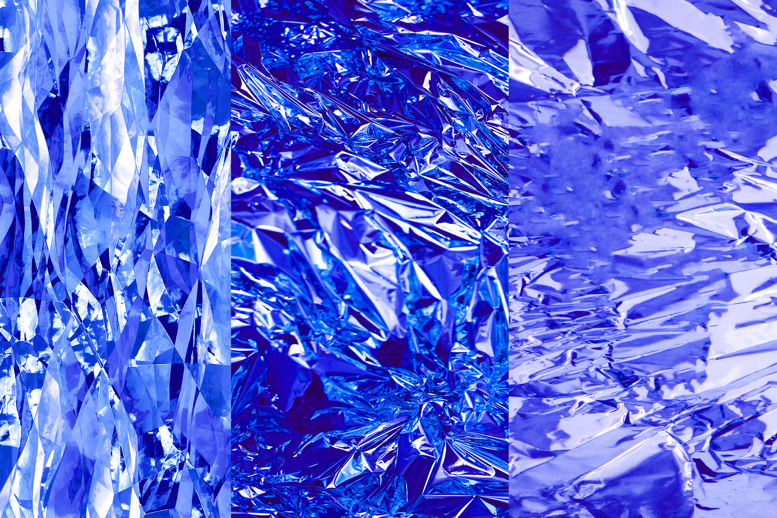 Blue Metallic Digital Paper, Metallic Textures