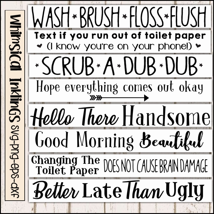 Download Bathroom Rules Sign SVG Bundle (84846) | SVGs | Design Bundles